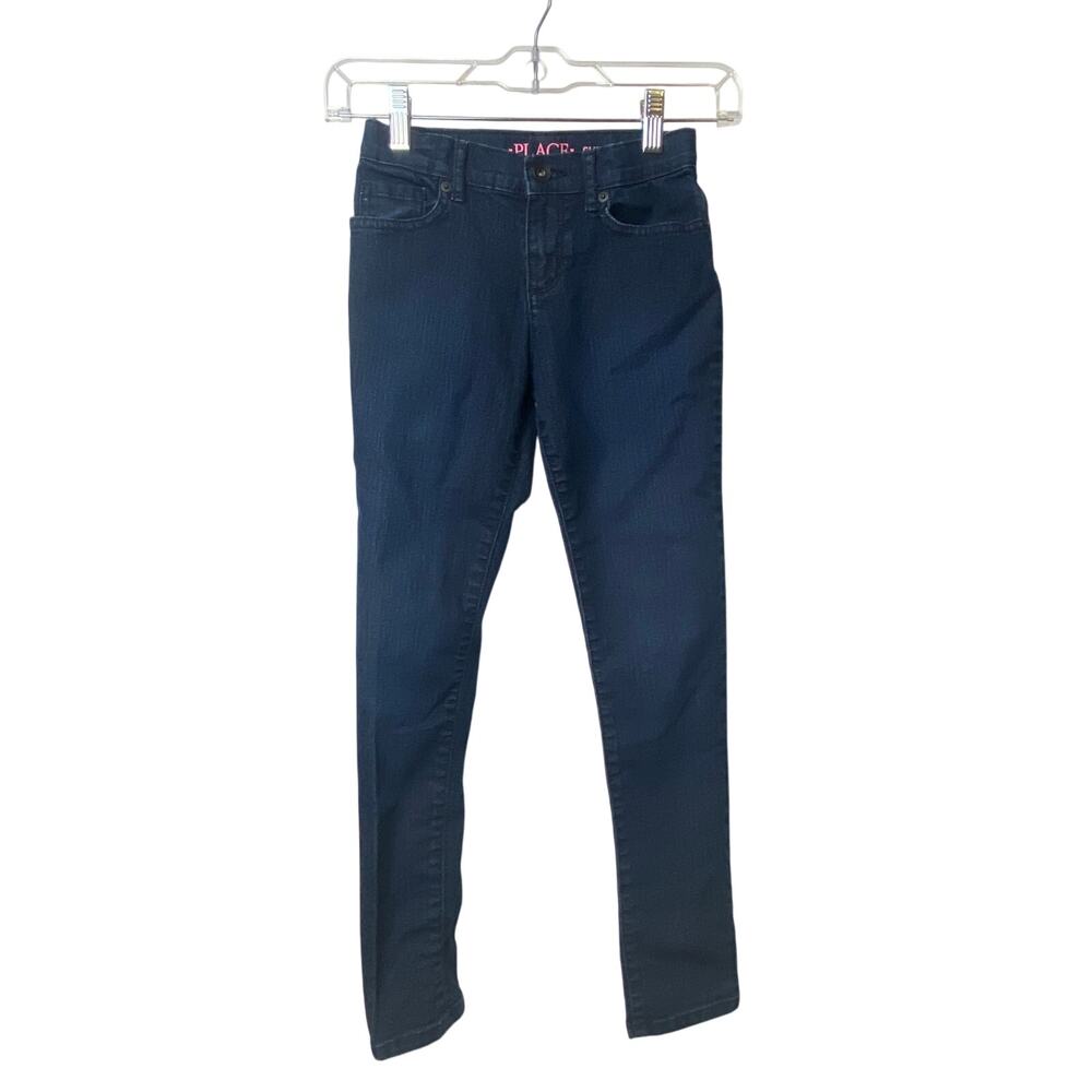 The Children's Place Girls Dark Wash Blue Supper Skinny Jeans Size 10 Slim